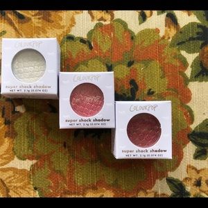 Bundle of 3 ColourPop Super Shock Shadows